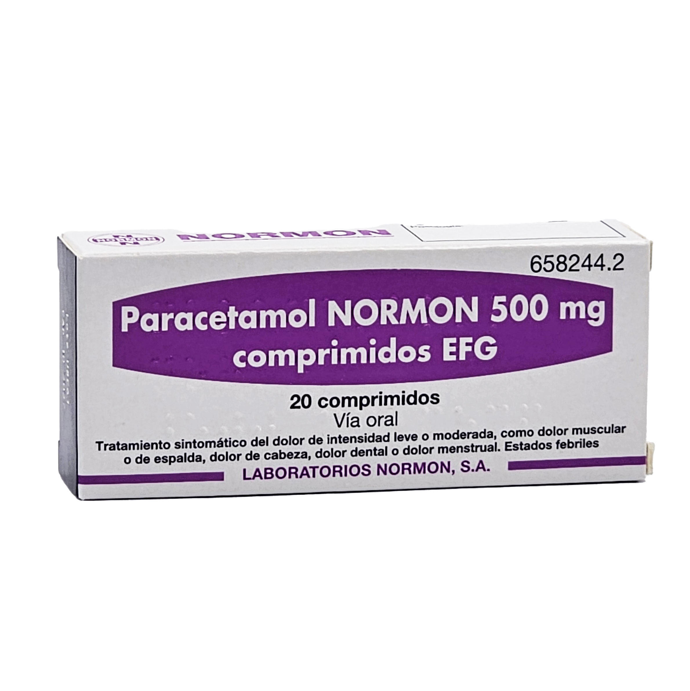 PARACETAMOL NORMON 500 mg X 20 TABLETA