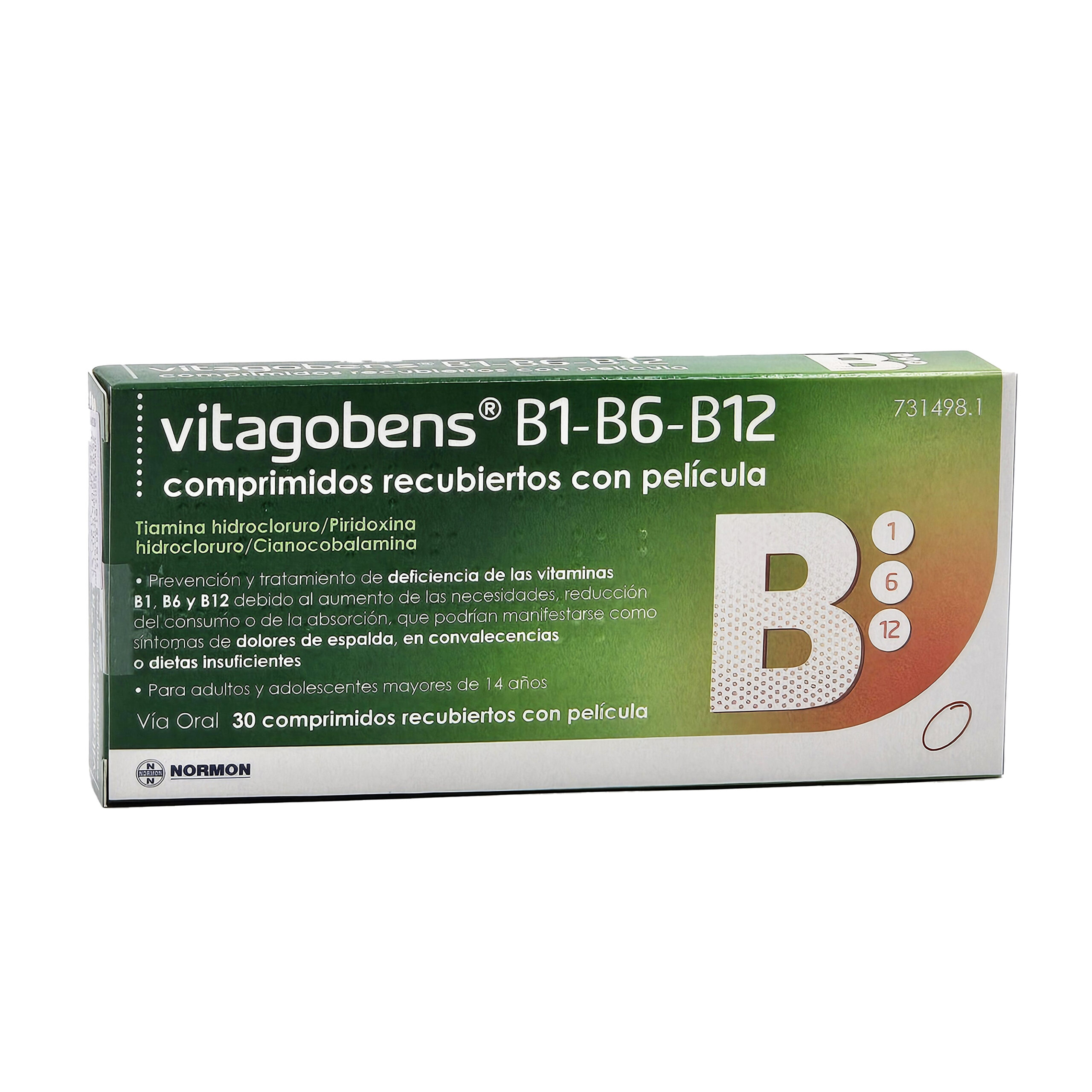 VITAGOBENS NORMON B1 B6 B12 X 30 TABLETA
